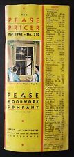 1941 Pease Woodwork Company Catalog. THE PEASE PRICER picture
