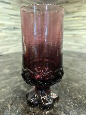 Franciscan Tiffin Glass Madeira Purple Amethyst Water Goblet 6 5/8” Mid Century picture