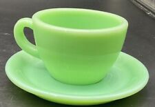 Jadeite Jadite Extra Heavy Cup and Saucer picture