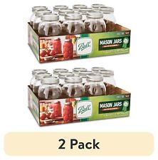 (2 pack) Ball Regular Mouth Canning Jar 12/Pkg Quart, 32 oz Mason Jars & Canning picture