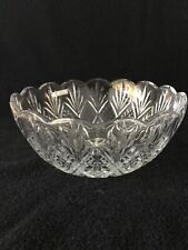 New Dublin Vintage Crystal Bowl With Scalloped Edges picture