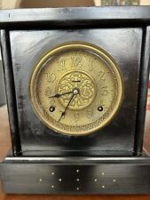 Antique E. Ingraham Mantle Clock VTG WORKS GREAT Gold Face Video Shows Working picture