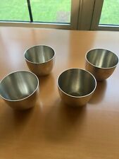 Vintage Stieff Pewter Jefferson Cup P50 Set Of 4 Monticello Repro Cups picture