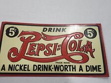 Vintage License Plate Drink Pepsi-Cola  