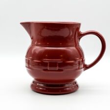 Longaberger Pitcher Woven Traditions Paprika Red 72 Oz DW Safe Made In USA 7.5