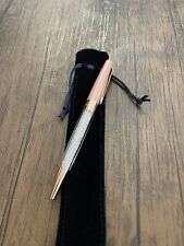 Brand New Authentic Swarovski Crystal Ballpen Pink Lacquered W/ Rose Gold picture