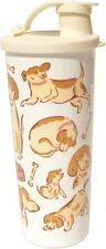 New Tupperware 16 Oz Puppy Tumbler with Flip Top Seal Dog Mom  picture