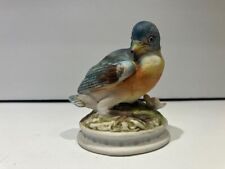 Vintage LEFTON  Eastern Blue Bird Porcelain Figurine, KW1637 Baby Bird  picture