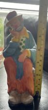 Flambro Exclusive Emmett Kelly Jr. Collection Hobo Clown Figurine Freddy. picture