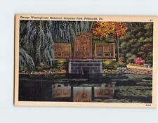 Postcard George Westinghouse Memorial Schenley Park Pittsburgh Pennsylvania USA picture
