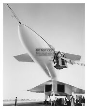 NOSE OF THE XB-70 VALKYRIE BOMBER PLANE 8X10 B&W PHOTO picture