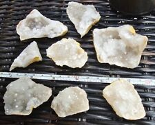Lot Of 8 Beautiful Sparkling Druzy Crystal Geode Specimen  picture
