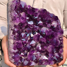 14.3LB  Natural Amethyst geode quartz cluster crystal specimenHealing picture
