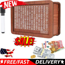 10000$ Wooden Piggy Bank Cash Box Money Bank With Counter Money Saving Challeng picture