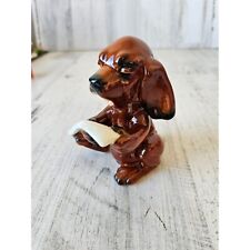 Goebel dog singing ceramic 33136 vintage puppy decor statue figurine picture