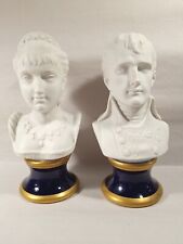 Napoleon & Josephine Signed Porcelain Busts Sculptures KPM by P. Frank  picture