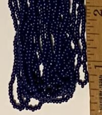 Vintage Czechoslovakia Glass Beads 1975-Navy Blue Size 11/0 Limited Supply picture