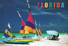 MODERN POSTCARD FLORIDA SAILING BEACHES & OCEAN EXTRA LARGE CONTINENTAL SIZE picture