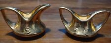 Pearl China Sugar Bowl & Creamer  22 KT GOLD  picture