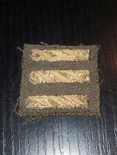 WWII Army Three Toned Bullion Hash Marks Patch Nicely Done L@@K picture