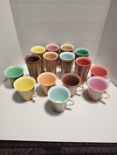 Vintage Raffia Ware set of 7 mugs and 8 tumblers picture