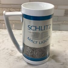 Vintage Thermo Serv Mug Schlitz Malt Liquor Beer  Stein Made In USA Cup 14 Oz picture