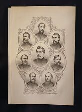 1865 Civil War Portrait Of Leading Union Generals Incl Maj Gen McClellan picture