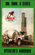 Vtg 1984 Mack Truck OPERATORS MANUAL DM DMM U SERIES picture