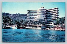 Beautiful Acapulco Mexico Hotel Club De Pesca VINTAGE Postcard picture