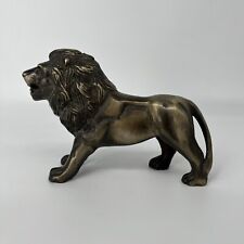 Beautiful Rare Antique Bronze Lion Bank 8” Long picture