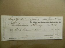 RARE 1869 Albany & Susquehanna Railroad short lived[1863-1870] ephemera document picture