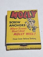 Vtg Molly screw anchors 3/4 not  full  matchbook  picture