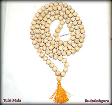 Tulsi Mala / White Tulsi Beads Mala - 10 mm - 109 beads picture