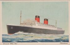 c1920s Postcard SS Mauretania Cunard White Star Line Steamer Ship UNP B4350D3.5 picture
