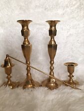 Brass Candlestick Holders With Sniffer made in India picture