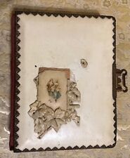 Early Western/Texas Cabinet Card Album W/ 5 Antique Photo Cards -  picture