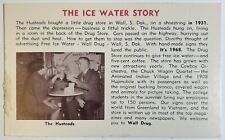 The Ice Water Story Postcard 1968 Wall Drug, The Husteads  picture