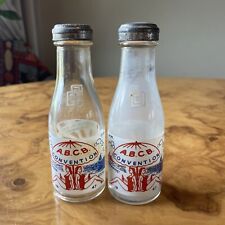 A.B.C.B. American Bottlers Of Carbonated Beverages Conv Soda Bottle Salt/Pepper picture