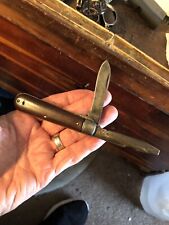 Patd 1967 Colonial Prov USA Bakelite Hndl 2-Bld Preslok Electrician Pocket KNIFE picture
