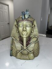 King Tut egyptian Pharaoh Resin statue Toutankhamon 14 century bc picture