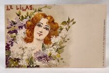 Artist Jack Abeille | French Le Lilas | The Lilacs | Fantasy | Deco Nouveau 1900 picture