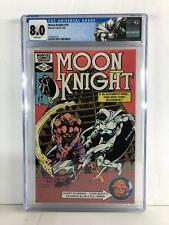 Moon Knight 16 - Moon Knight vs Blacksmith 1982 - Custom Label - CGC Graded 8.0 picture