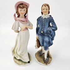 Lefton Pinkie And Blue Boy Limited Edition Figurines Ceramic Hand Painted  picture