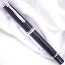 Pelikan Souveran M805 Black Silver 18C Fountain Pen EF Nib picture