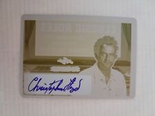 Christopher Lloyd 1/1 Autograph Yellow Printing Plate Leaf Pop Century 2019 picture