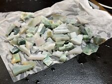 Natural Icy Jadeite Jade Raw Stone From Carving Leftovers 200g Loose Gemstones picture