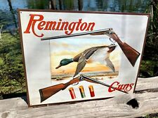 Remington Shotguns & Duck Vintage Metal Tin Sign Wall Decor Garage Shop Under 20 picture