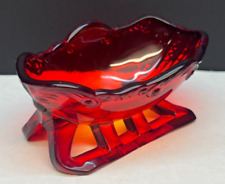 Vintage Fostoria Glass Ruby Red Glass Sleigh picture