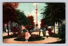 Baltimore MD-Maryland, Public Square & Monument, Vintage c1911 Souvenir Postcard picture