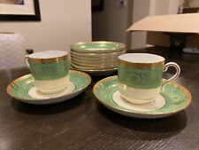 Lot Of Rare Antique Tiffany By Minton Saucers And Demitasse Cups H4195 picture
